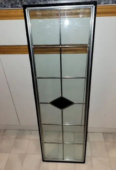 New Leaded Glass Window Insert 11 1/8 X 35 1/2 X 7/8 New Price! First $40 takes it. Intended for a c...