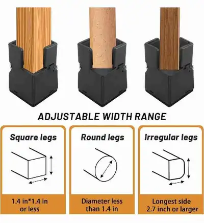 BTSD-home Bed Risers 2 Inch Heavy Duty Furniture Risers with Scr, View more