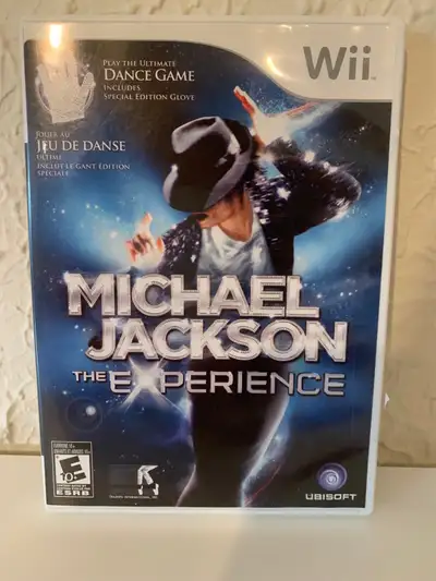For sale is a Michael Jackson The Experience game for Wii. It is rated E for 10+. See my other ads f...