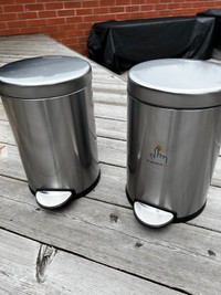 Small Simple Human stainless steel bin