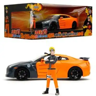 JADA Diecast 1:24 Nissan GTR Car With Naruto Figure New, View more