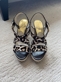 Michael Kors Wedge Sandals Size 7.5