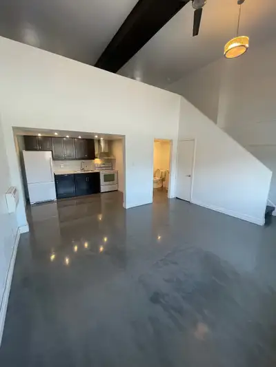 WOW! 1 bedroom LOFT apartment in a converted 1930s movie theatre
