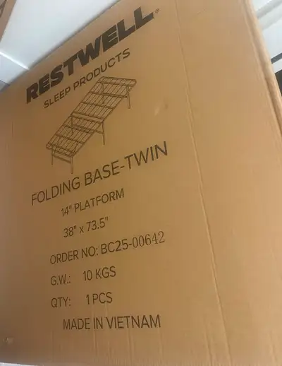 Twin Size - Folding Metal Platform Bed Frame, View more