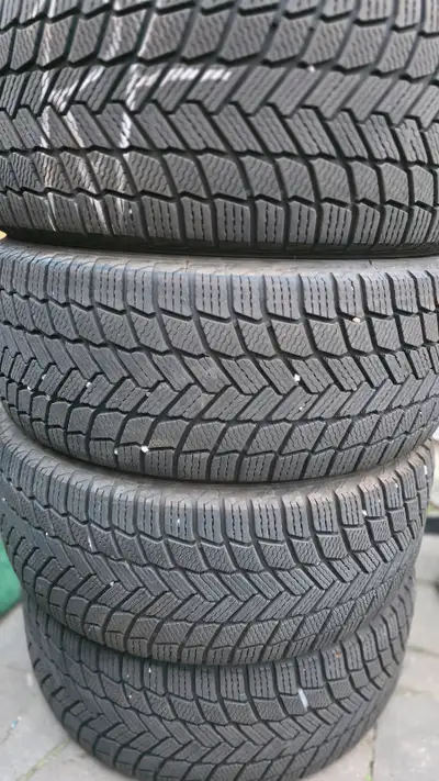 selling four 18 inch Michelin winter tires for $800. two tires are 95% of tread left. the other two...