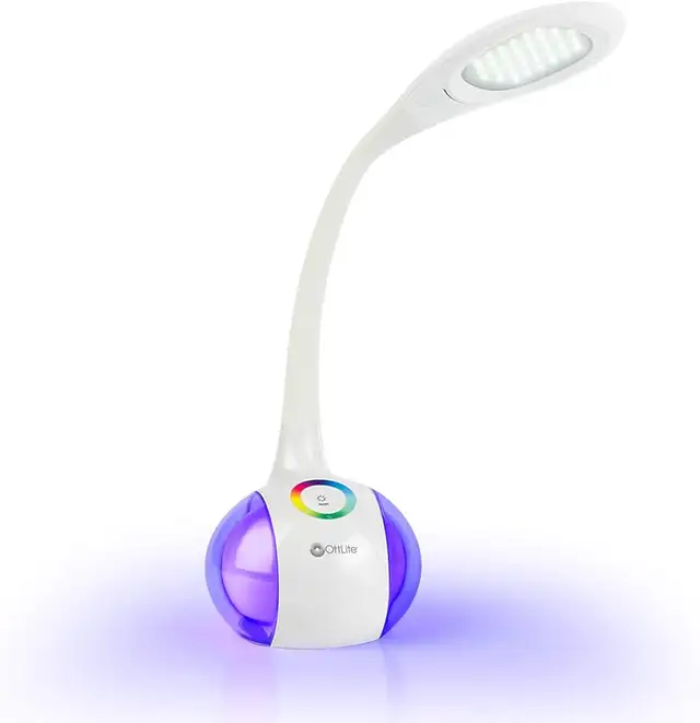 OttLite LED Desk Lamp with Color Changing Base 