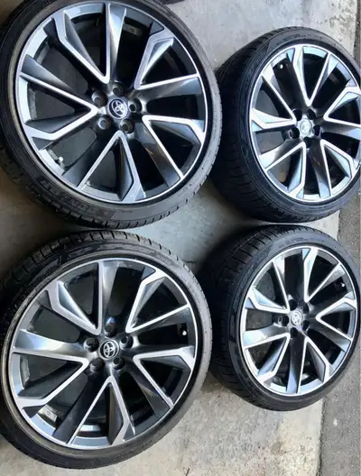 • Original rims from a 2020 Toyota Corolla XSE • Rims are in excellent condition — no curb rash, no...