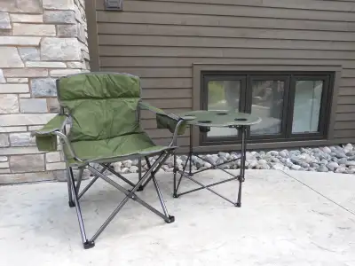 ULINE Camping Chair and Table Brand NEW, View more