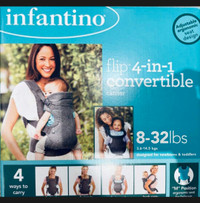 New Infantino 4-in-1 Convertible Carrier - grey 