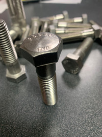 Stainless Steel hex bolts 5/8x2-1/2”