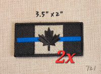 2x écussons police tactique. Canadian police tactical patches.