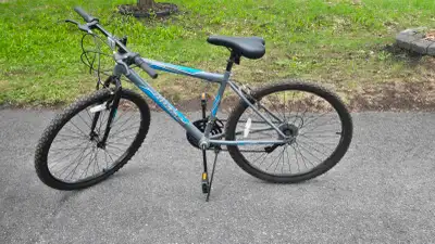 Huffy 26" Men's Mountain Bike - 18-Speed - Grey/Blue, View more