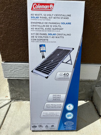 Coleman 40 watt solar panel kit.