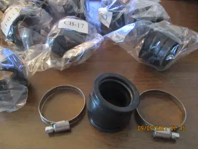 Brand New Suzuki GS750E Carburetor Boots and Clamps for a 36mm carb. 4 Boots & 8 Clamps set $60.00 ....