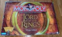 Lord of the Rings Trilogy Monopoly Game Complete but No Ring