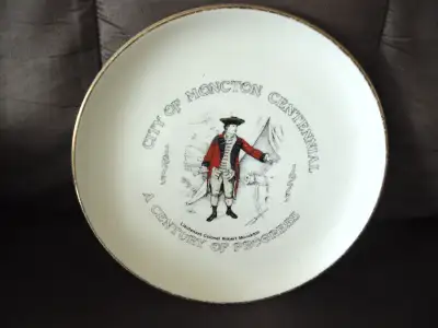 I am selling this Collectible Moncton Plate. It is in new condition and measures 9" across.