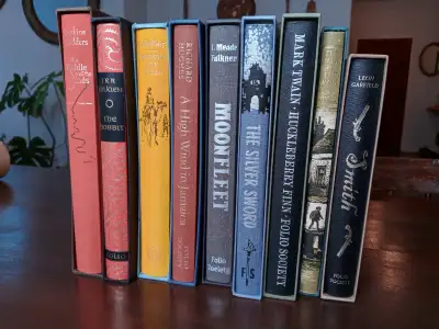 FOLIO SOCIETY YA Smith Moonfleet Silver Sword Hobbit Huckleberry, View more