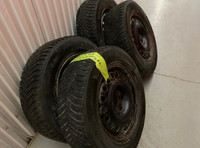 Michelin X-Ice Winter Tires 235/65/17 w steelies, 5x115