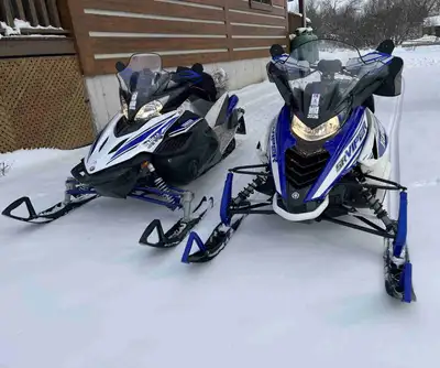 Selling two Yamaha 4 stroke sleds in very good condition and well maintained. 2017 Yamaha SR Viper S...