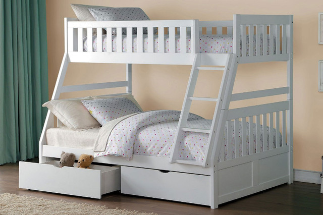 Bunk Bed Central, in stock, solid wood, NEW , from $499 to $1199 in Beds & Mattresses in Tricities/Pitt/Maple