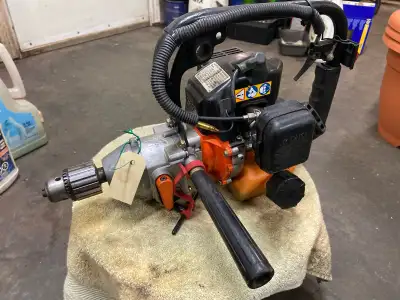 Tanaka gas powered drill 26cc 1/2 inch drill with forward and reverse. Made in Japan, full crankshaf...