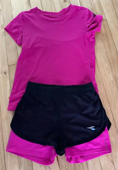 Ensemble sport chandail ADIDAS et short fille 12-14 ans  , View more