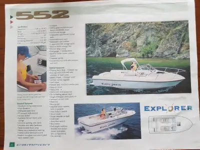 An excellent boat for fishing or cruising the Great Lakes and all Canadian waterways Canadian made i...