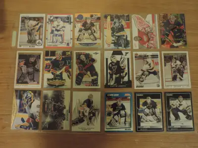 Curtis Joseph Hockey Cards - 69 Total (includes 4 rookie cards) $10 for everything in pictures Messa...