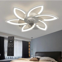 Ohensom 30" Ceiling Fan with Lights and Remote,Modern Ceiling Fa