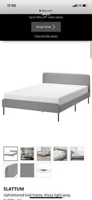 Excellent condition (like new) Full Double Bed with high end mattress. Head/Foot board and side rail...