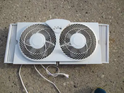 double window fan with extenders, View more