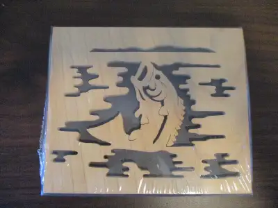 For Sale : Scroll saw Woodworking - hand made craft of a bass. Excellent to display as a wall hangin...