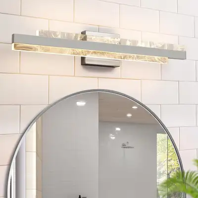 NEUF: Applique murale moderne pour salle de bain - Nickel brossé, View more