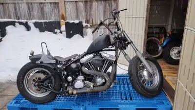 Softail Deluxe Custom. Leather seat. Custom parts. New to Canada from Hong Kong. One of a kind. Low...