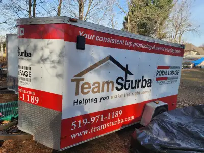 6x12x6'+ 2' V Nose Aluminum Siding Steel Frame Enclosed Trailer, View more