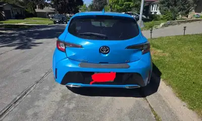 2019 Toyota Corolla hatchback – electric blue price: $17,100 firm. not negotiable. mileage: 184,500...