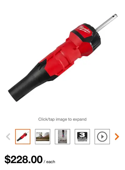 Milwaukee  M18 FUEL QUIK-LOK Blower Attachment Model # 49-16-, View more