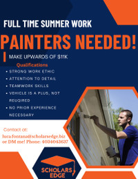 Full Time Residential Painting, No Experience Necessary