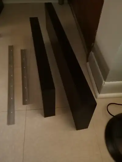Black floating shelves, View more