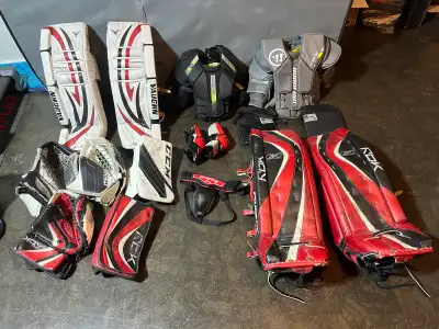 Goalie gear for sale!!! Open to trades :), View more