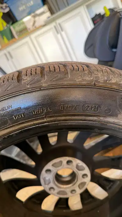Tesla Model 3 Winter Tire & Wheel Set – $1,000 Firm Tires: Michelin X-Ice Snow Size: 235/45R18 98H W...