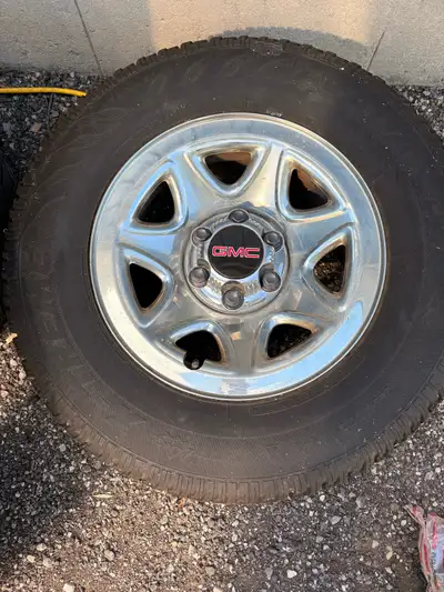 Set of 4 GMC rims with Winter tires, View more