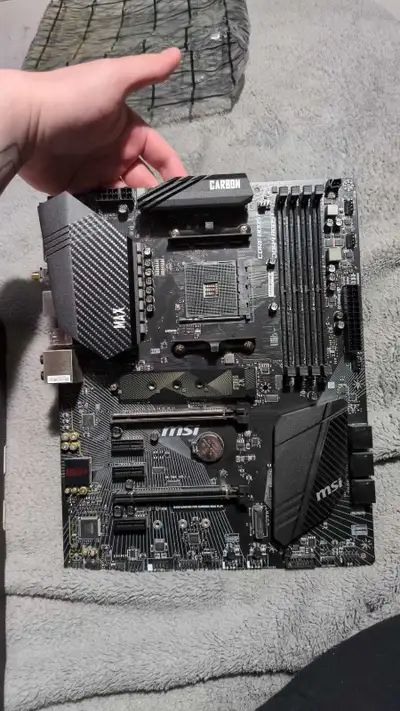 MSI b450 gaming pro carbon max wifi desktop motherboard, View more