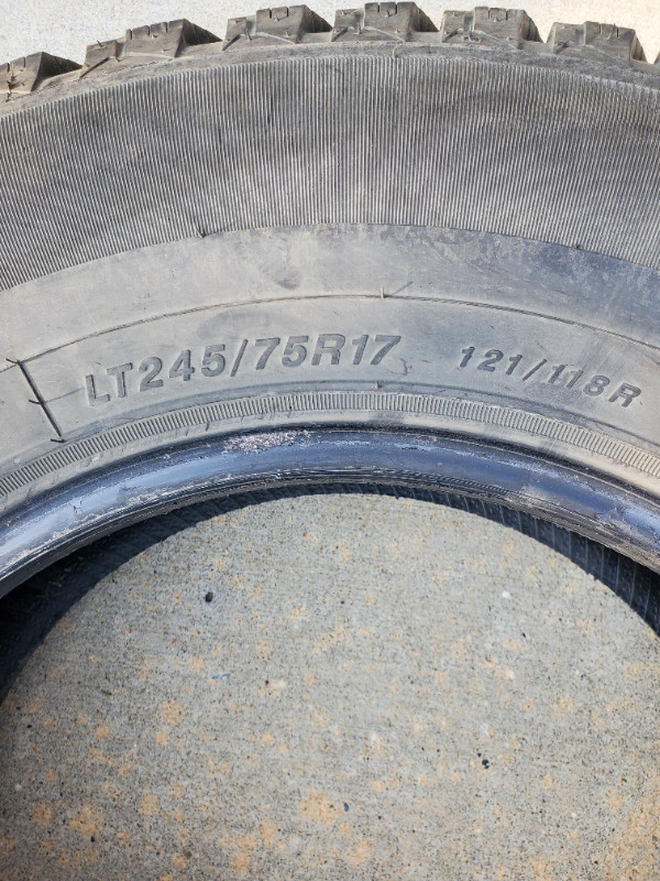 winter tires - LT 245 75R17 in Tires & Rims in Edmonton - Image 3