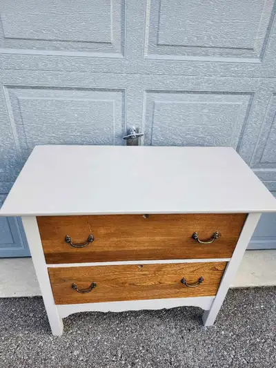 ***Antique Refinished Two Drawer Dresser***, View more