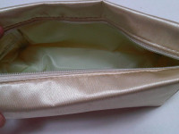 Makeup cosmetic pouch cream Avon zip up new