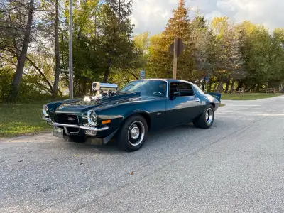 1970 Z28 468 BB 671 Weiand blower approx 800 hp 2 Snyper 850 fuel injection carbs Top quality igniti...