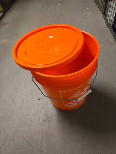 Home Depot Bucket with lid, View more