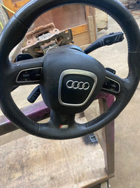 Audi air bag and steering wheel. 