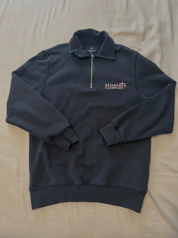 All Saints School Uniform Girls 1/4 Zip Embroidered Sweat Top in Kids & Youth in Oshawa / Durham Region - Image 2